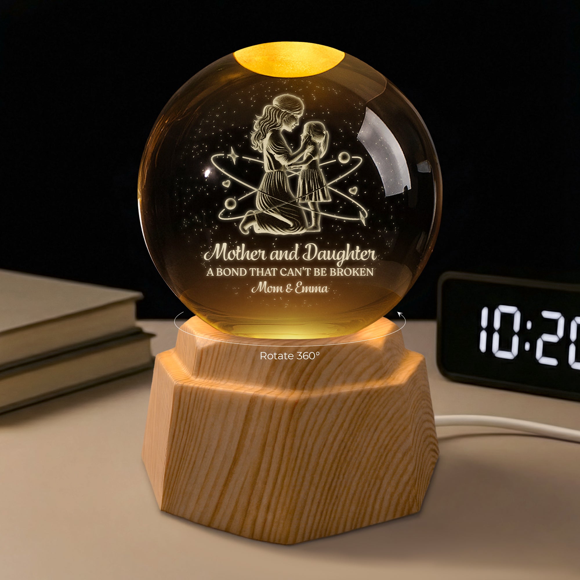 7631LUS2 mother son 3d crystal ball lamp personalized gifts for mom 7631LTFCA_184f3c4f 6488 4223 913c 31efd4094e67