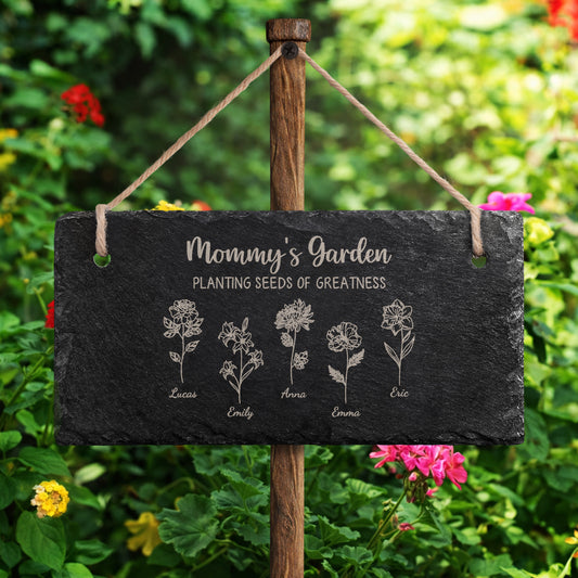7641AUS2 grandmas garden slate sign custom gifts for grandmamom 7641aetqca_094d5710 ea2f 4bbd 9313 41035bb7ee25