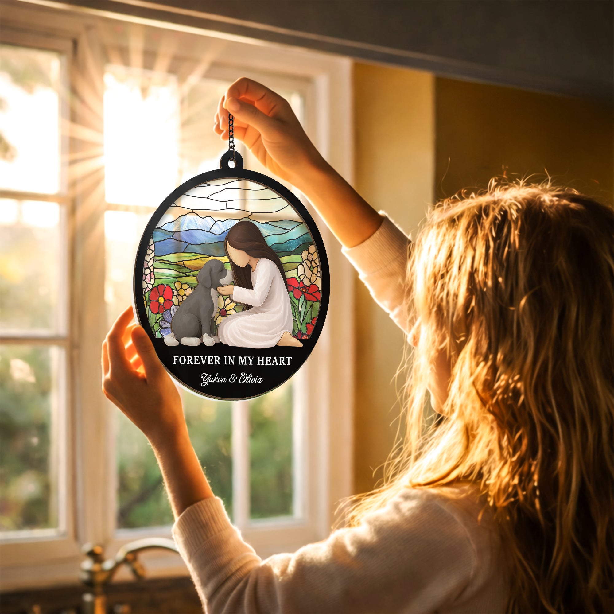 7667UUS2 personalized dog memorial suncatcher gifts for dog lovers 7667ucpnc
