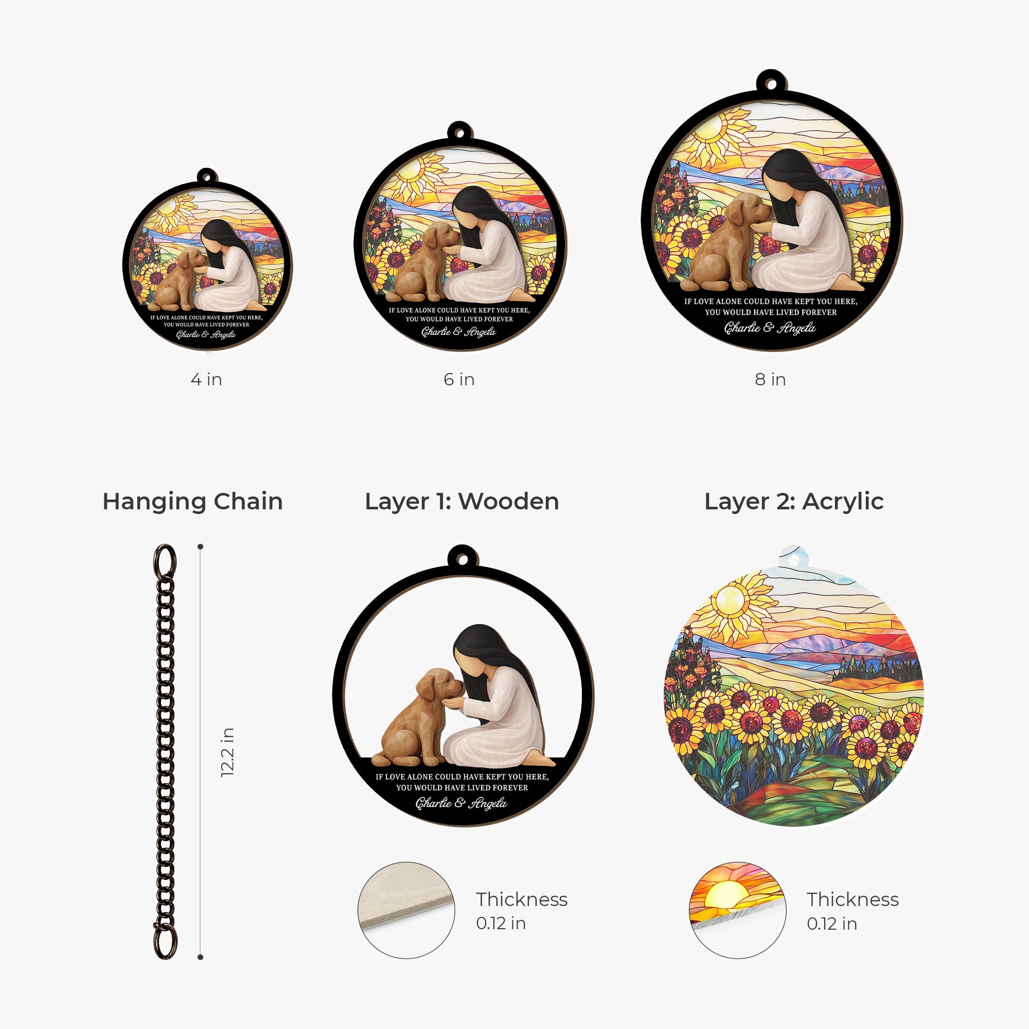 7667UUS3 personalized dog memorial suncatcher gifts for dog lovers 7667ucpnc