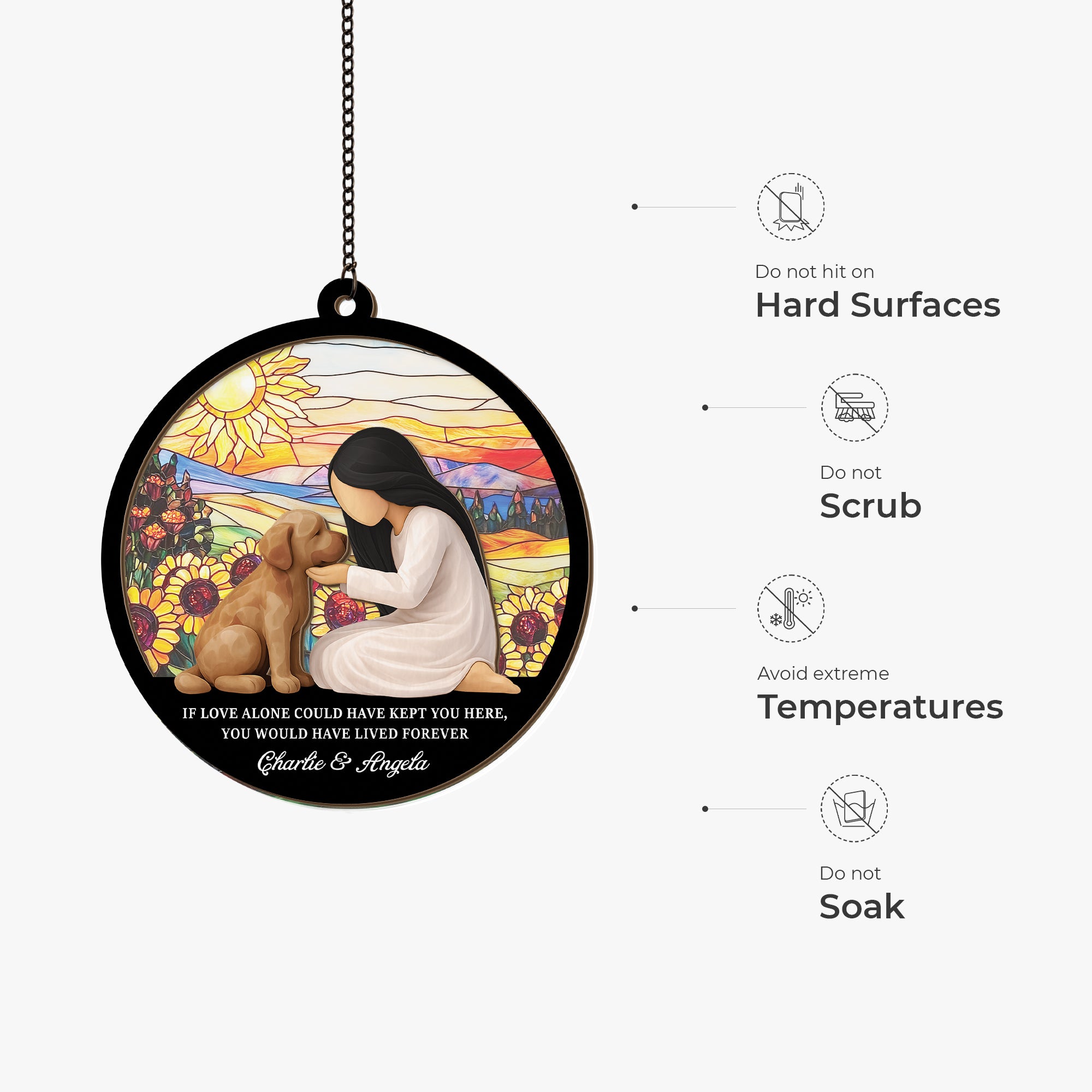 7667UUS4 personalized dog memorial suncatcher gifts for dog lovers 7667ucpnc