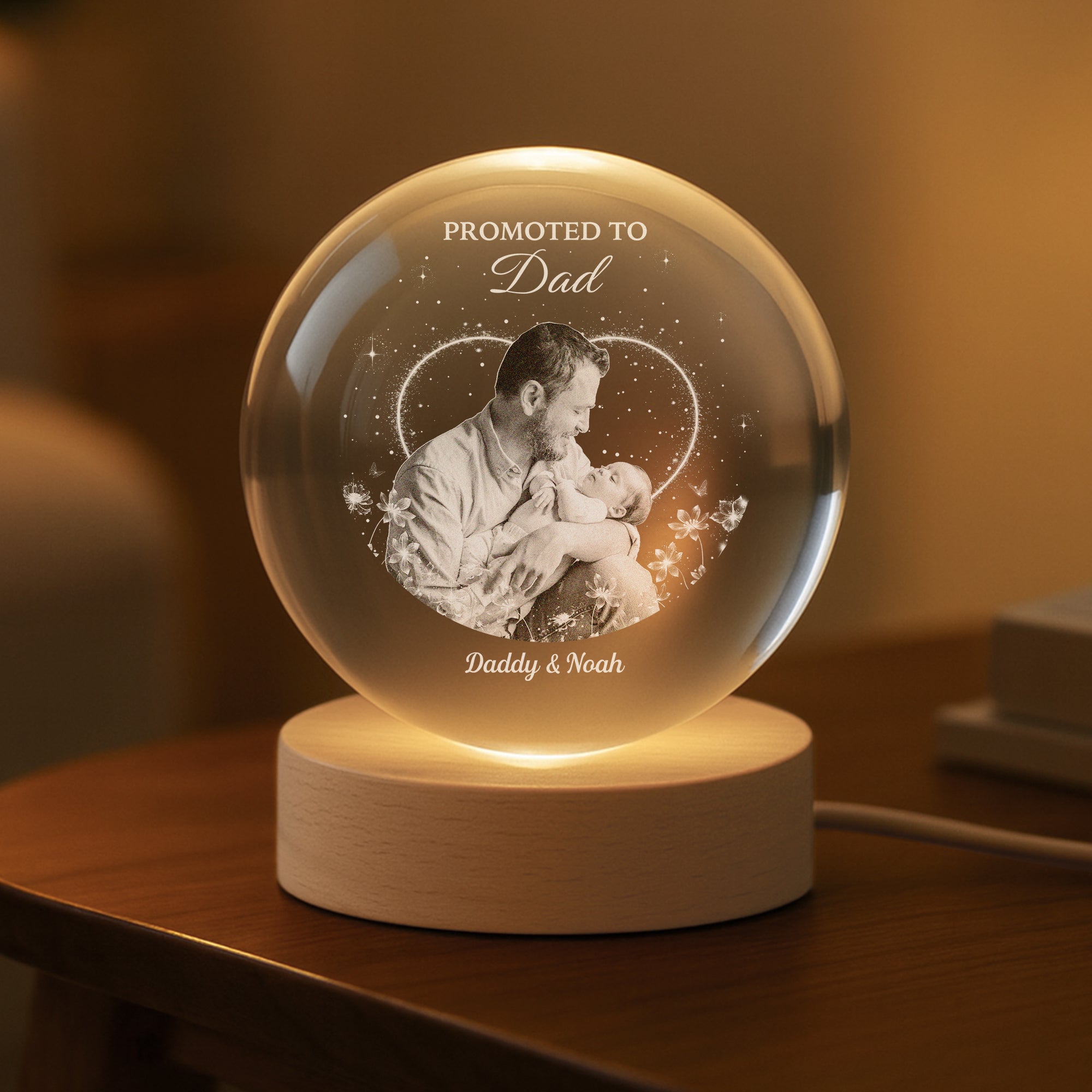 7674LUS2 custom photo crystal ball lamp mom to be mothers day gift_ 7674l3pza