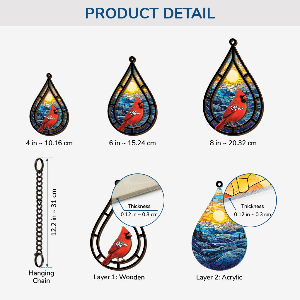 7681UUS3 memorial cardinal suncatcher_ personalized gifts for loss of momdad 7681utpma