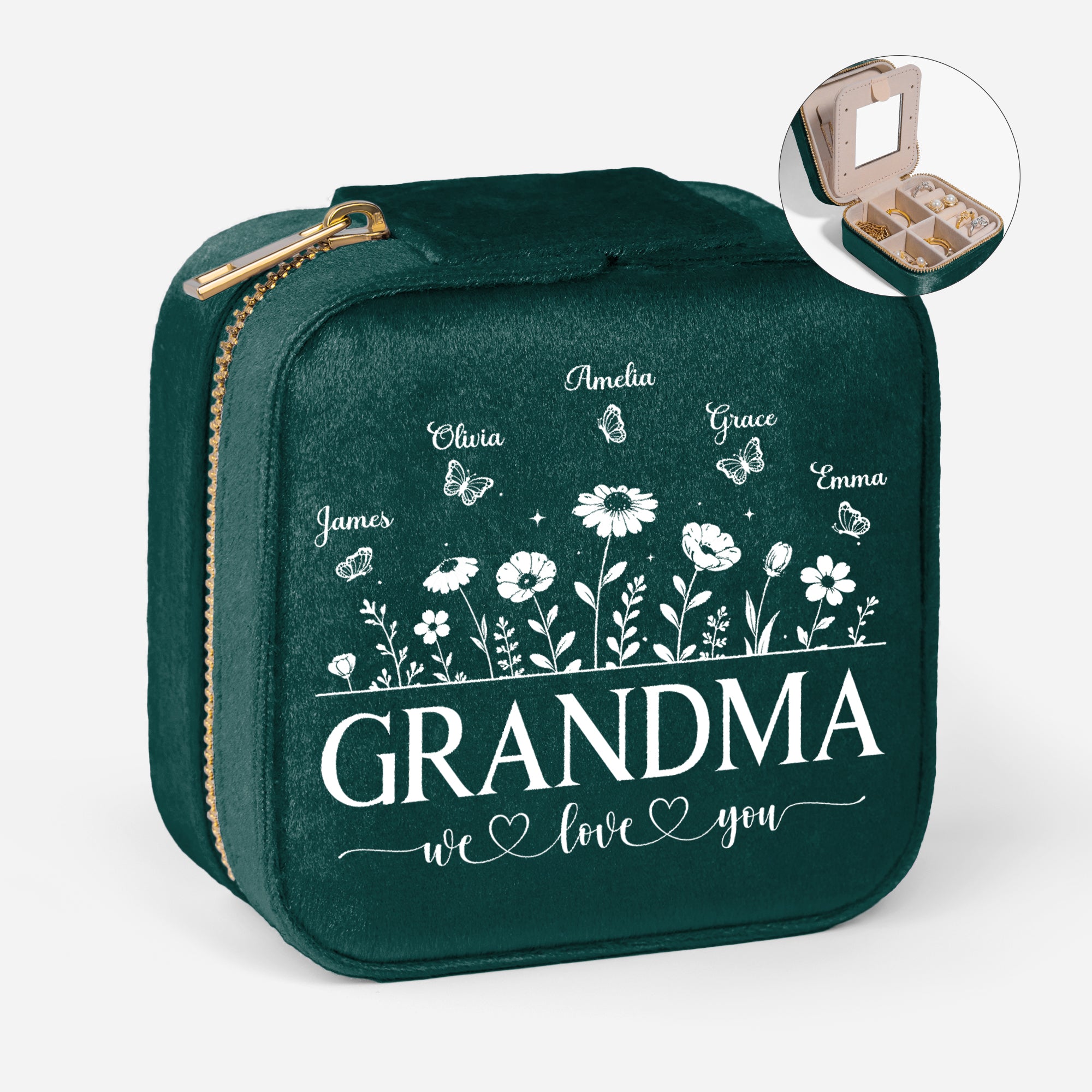 7688AUS1 we love you velvet jewelry box personalized gifts for momgrandma 7688ajtptg