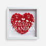 7688OUS1 we love you flower shadow box personalized gifts for momgrandma 7688otptg