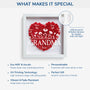 7688OUS3 we love you flower shadow box personalized gifts for momgrandma 7688otptg