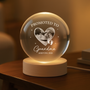7690LUS1 promoted to grandma photo crystal ball lamp custom gifts for grandma to be 7690ltfca