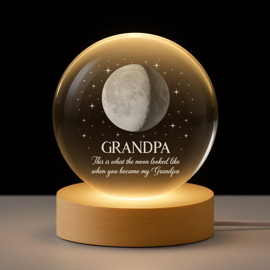 7695LUS1 moon phase crystal ball lamp personalized gifts for grandma and grandpa 7695l6qmb