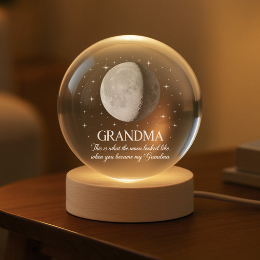 7695LUS2 moon phase crystal ball lamp personalized gifts for grandma and grandpa 7695l6qmb