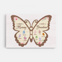 7730CUS1 first mom now grandma butterfly canvas art personalized gifts for mothers day 7730csyza
