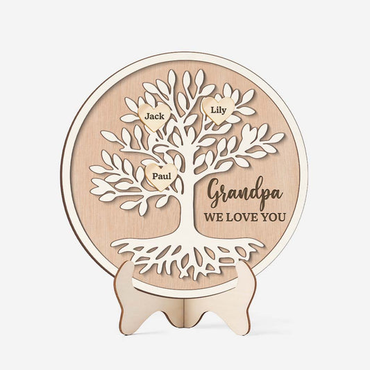 7731QUS1 we love you wooden plaque custom gifts for grandpagrandma 7731q8lcb