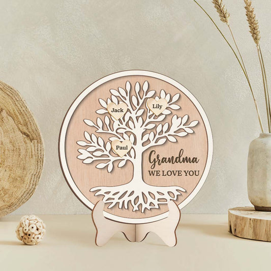 7731QUS2 we love you wooden plaque custom gifts for grandpagrandma 7731q8lcb