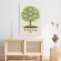 7732CUS3 family tree wall art personalized family canvas with names 7732c8rwi