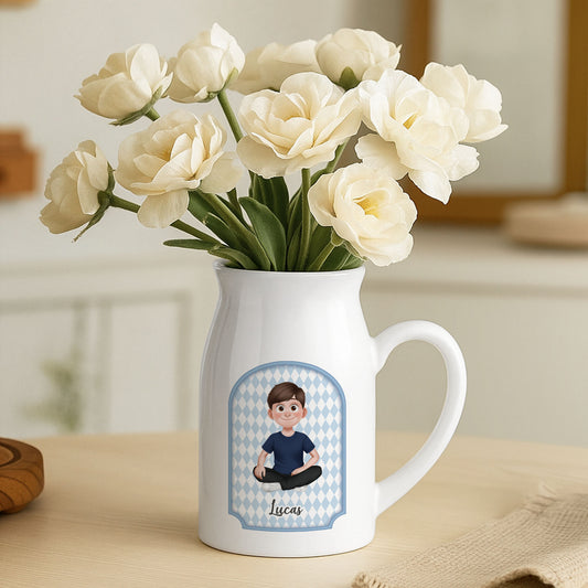 7736OUS1 pastel flower vase personalized gifts for herhim 7736o3vwa_2