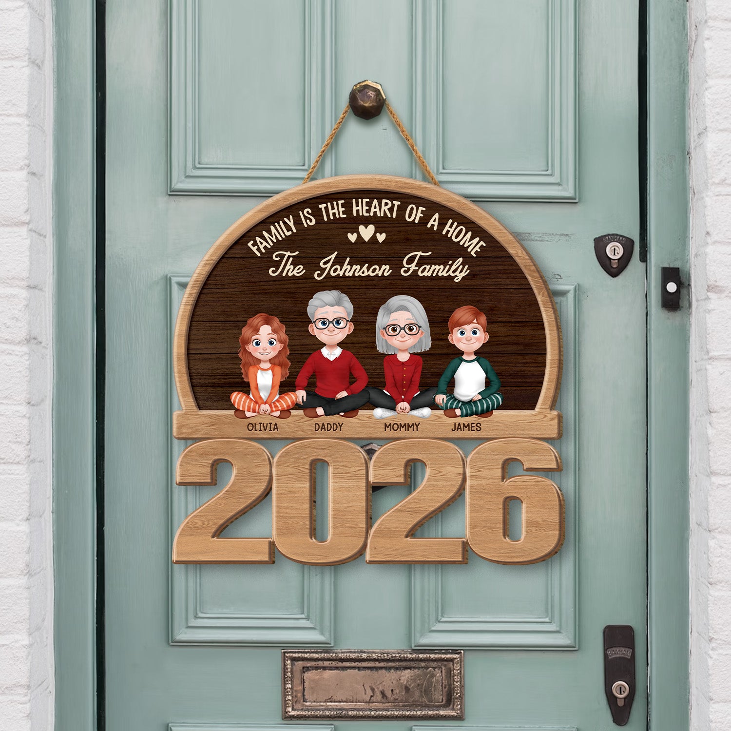 7738QUS2 custom family wood signs_ gifts for family with dogcat 7738qtlni