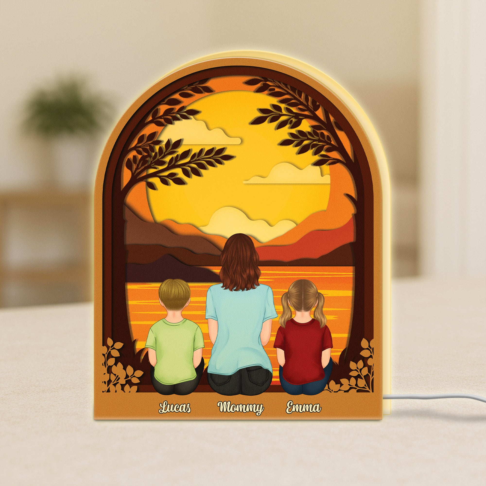 7748LUS1 3d printing effect personalized light box gifts for momdad 7748l3ywa
