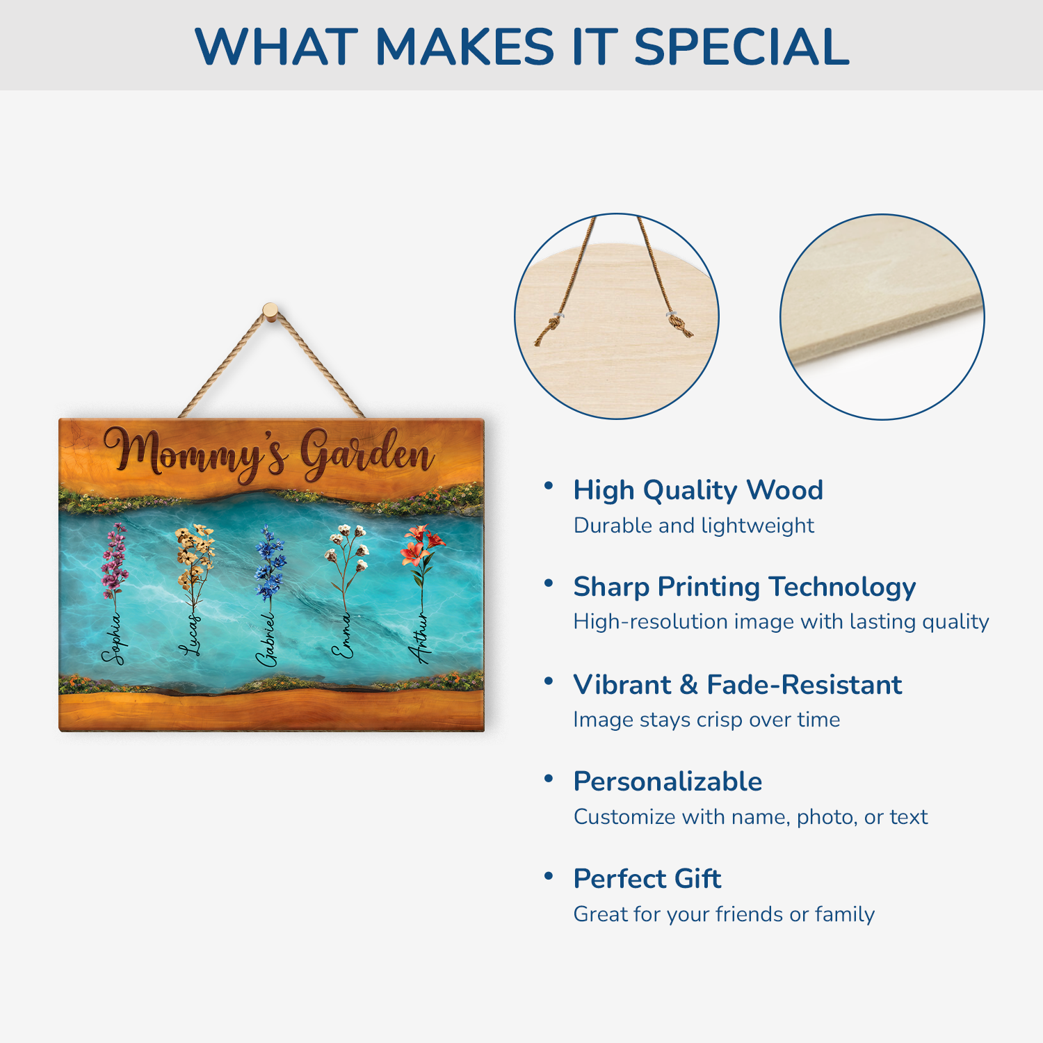 7749QUS4 3d printing effect custom wood signs momgrandmas garden gifts 7749q3hma
