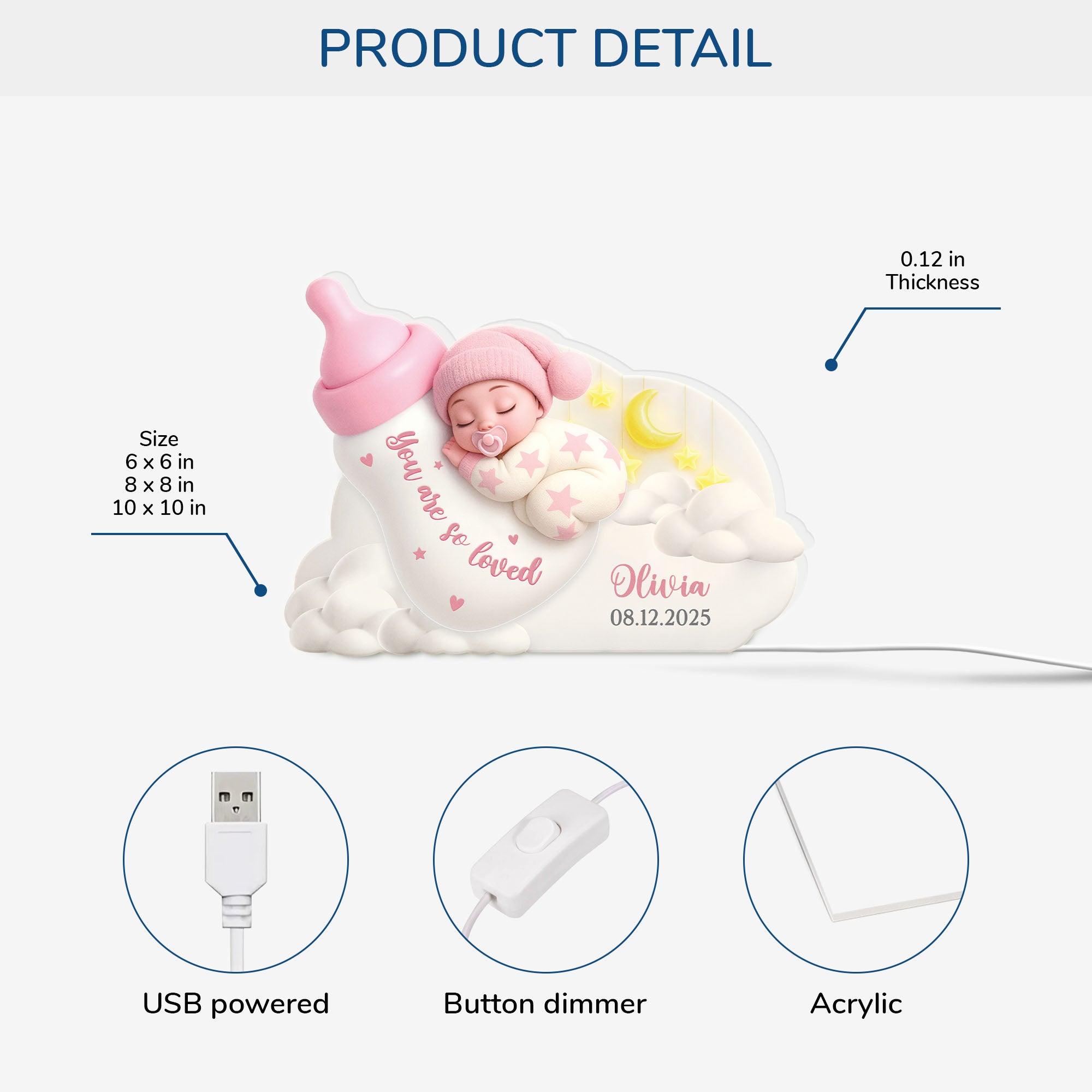 7751LUS1 3d printing effect custom baby light box first mothers day gifts for mom 7751lsvaa_4