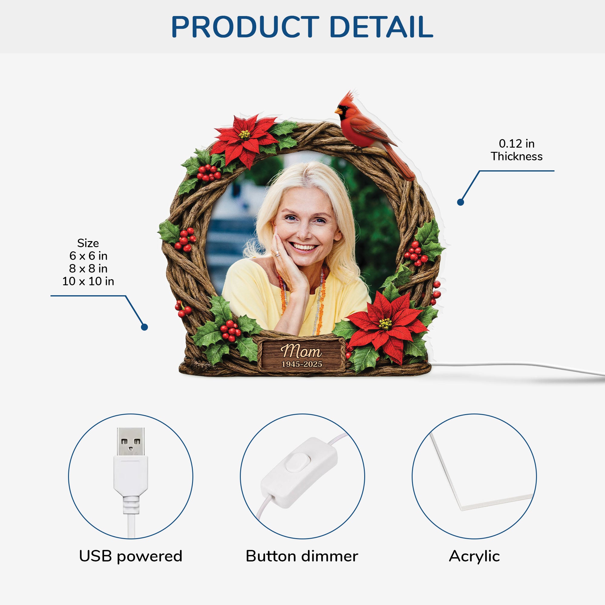 7753LUS1 personalized photo light box memorial gifts for loss of dadmom 7753lsvni_2