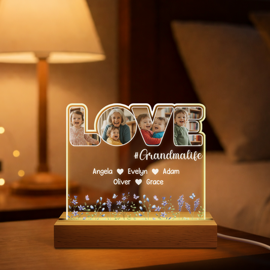 7784LUS1 custom photo night light_ mothers day gifts for grandmamom 7784l8pha
