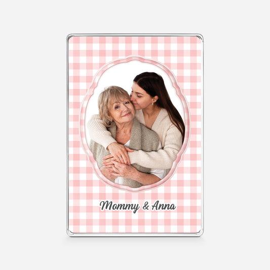7792RUS1 personalized photo rectangle acrylic plaque gifts for momdad 7792r3qca