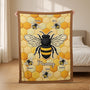 7793BUS2 3d printing effect fleece bee blanket custom gifts for grandmamom 7793bsqwa_a08eb858 59b7 400d 8a5a c93a17e98f11