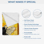 7793BUS4 3d printing effect fleece bee blanket custom gifts for grandmamom 7793bsqwa
