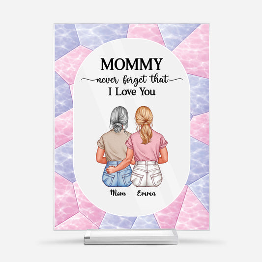 7798RUS1 custom acrylic plaque with stand for momgrandma never forget that i love you 7798rcvma_2