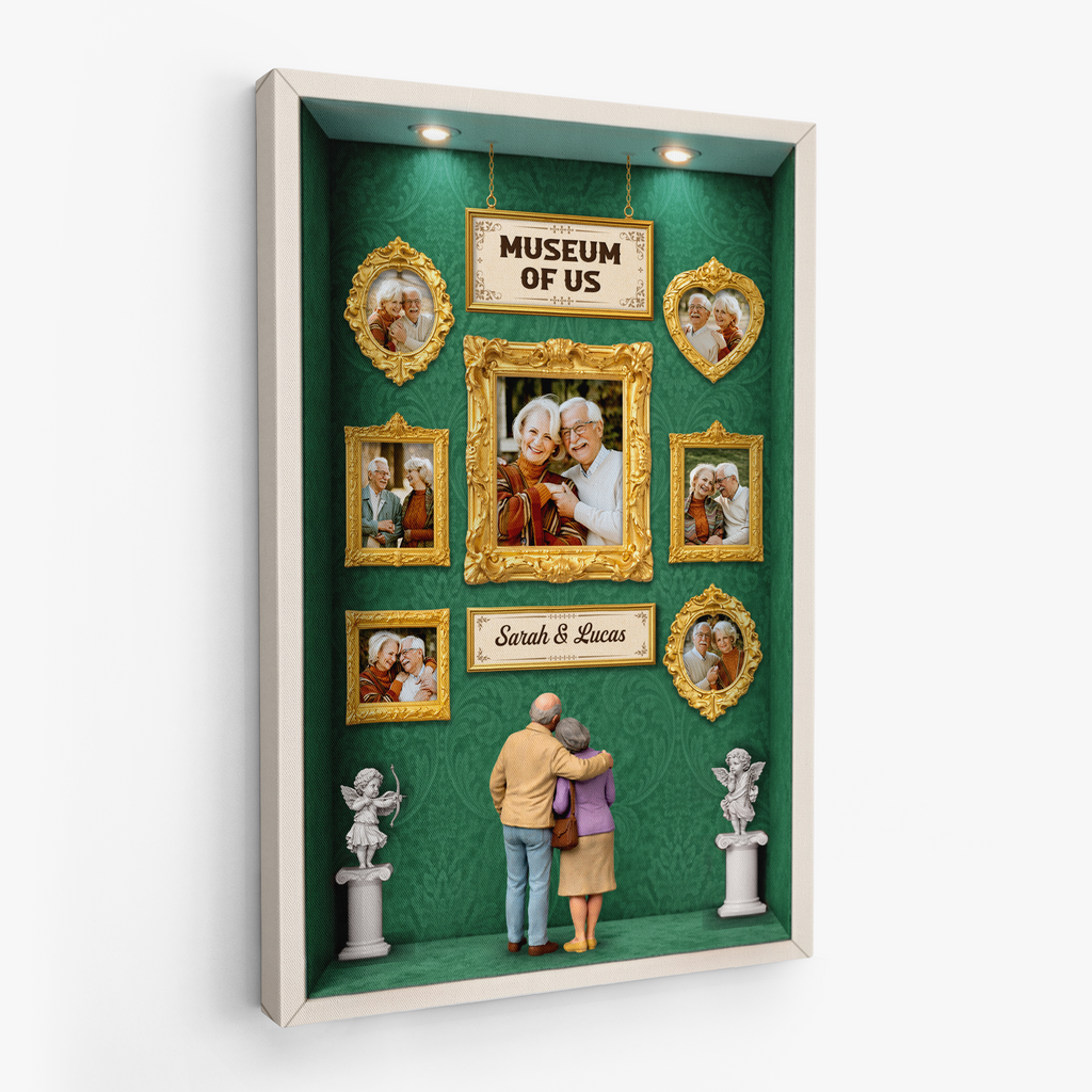 7801CUS2 3d printing effect museum of us canvas art custom photo gifts for couples 7801csrwg