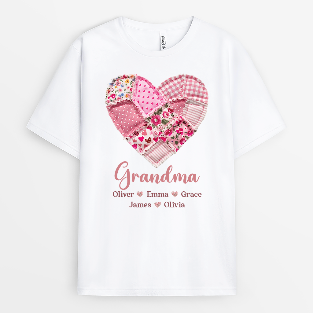 7809AUS1 grandma t shirt with grandkids names personalized mothers day gifts 7809a8fca