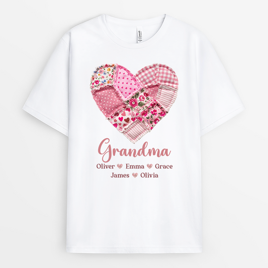 7809AUS1 grandma t shirt with grandkids names personalized mothers day gifts 7809a8fca