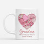 7809MUS1 pink heart mug with names personalized gifts for grandmamom 7809m8fca