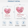 7809RUS4 pink heart acrylic plaque with stand custom gifts for grandmamom 7809r8fca