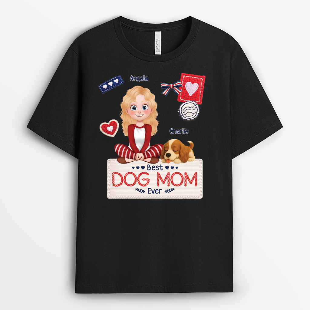7816AUS1 best dog mom ever t shirt personalized dog shirts for humans 7816acfmc