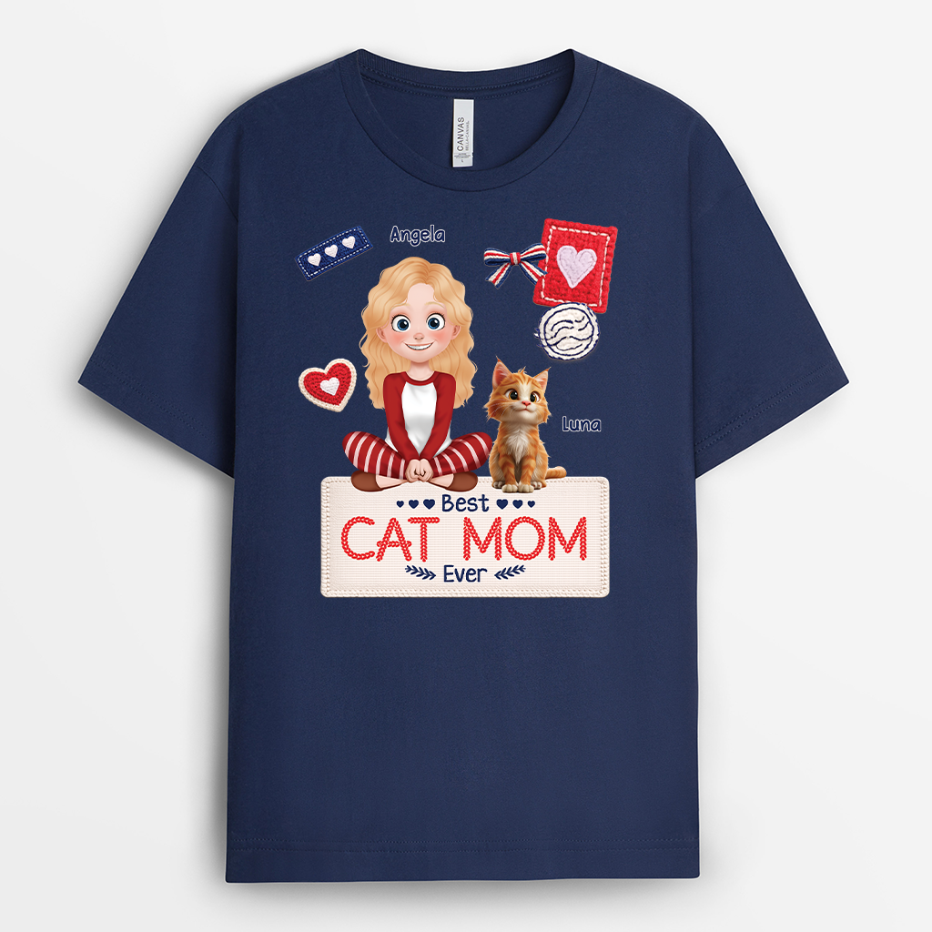 7816AUS2 best cat dad ever t shirt personalized cat shirts for humans 7816acfmd