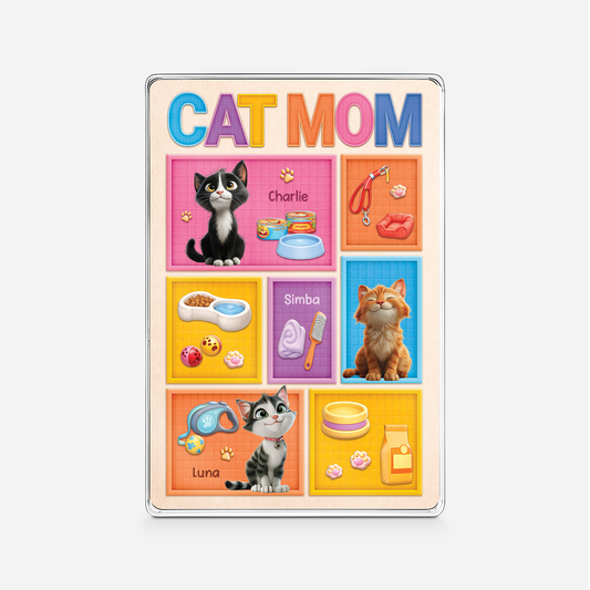 7835RUS1 cat dad rectangle acrylic plaque custom gifts for cat lovers 7835r6xmd