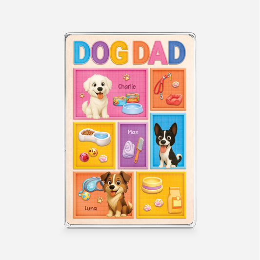7835RUS1 dog dad rectangle acrylic plaque custom gifts for dog lovers 7835r6xmc