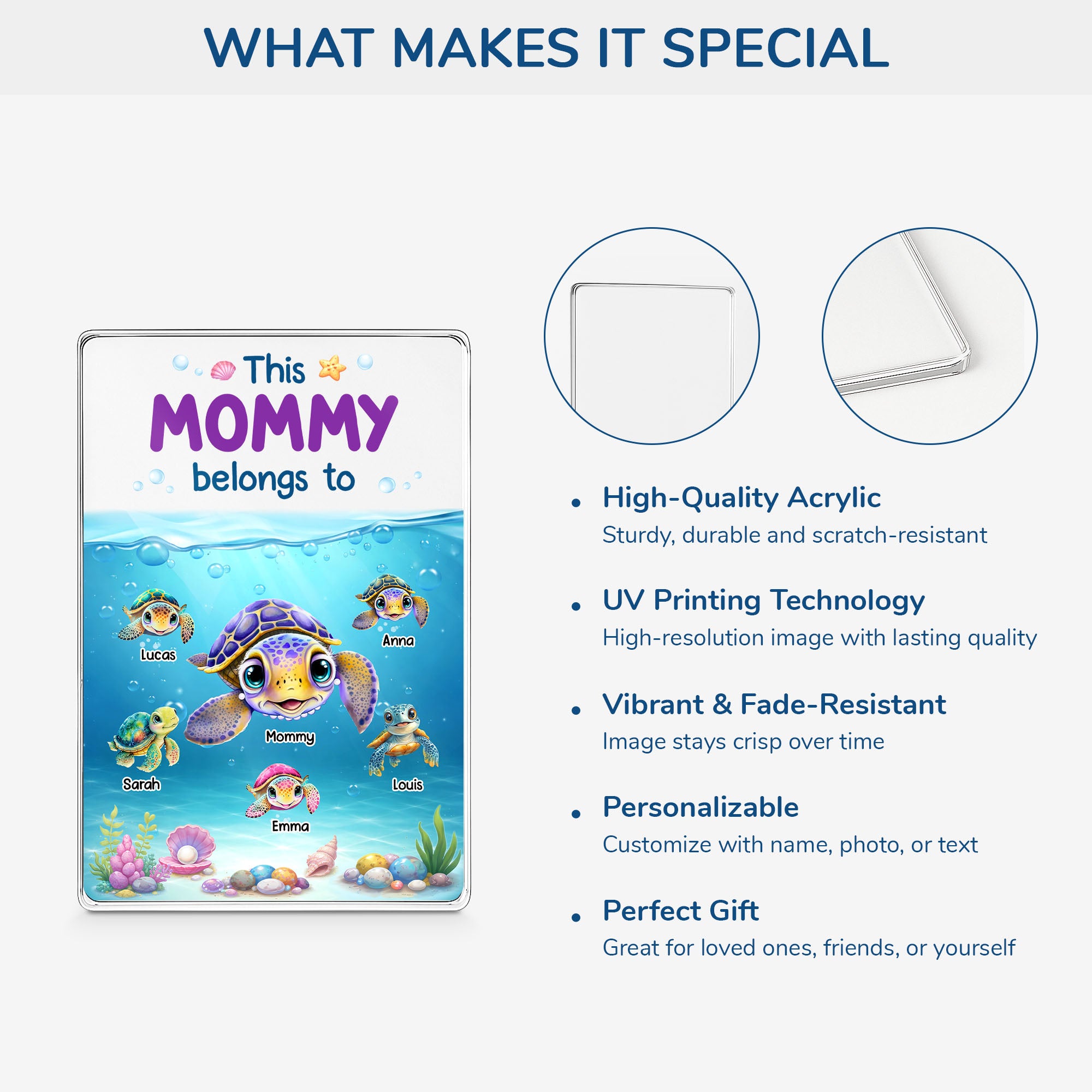 7837RUS1 sea turtle rectangle acrylic plaque custom gifts for momdad 7837r6vwa_3