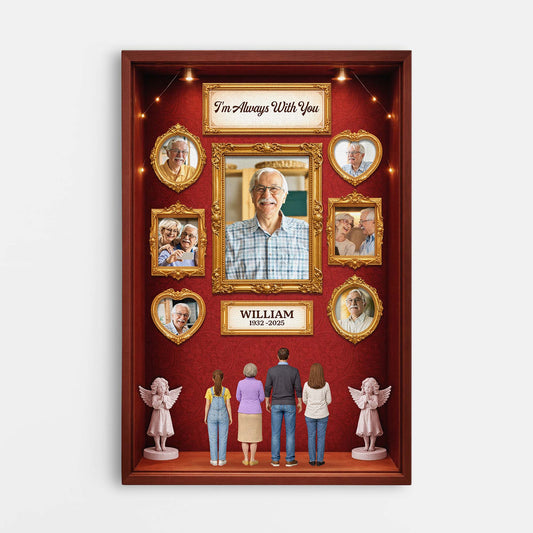 7864CUK1 3d printing effect personalised photo canvas art for grandpa grandma 7864cslwi
