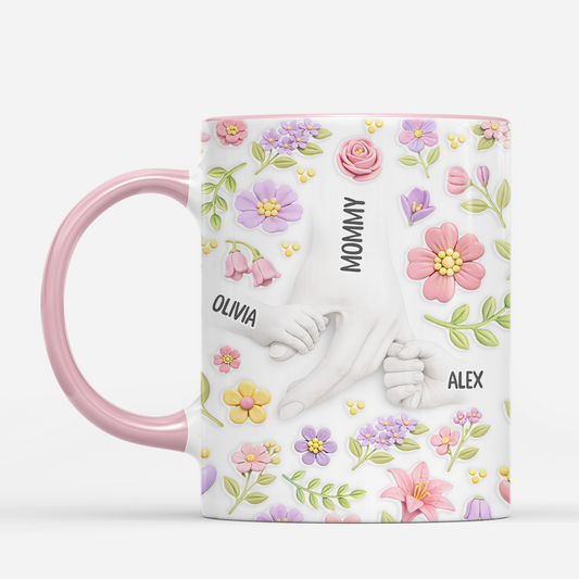 7867MUS2 3d printing effect flower mug for mothers day custom gifts for momgrandma 7867mshna