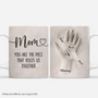 7873MUS1 3d printing effect custom mom mug dadmom you are the piece that holds us together 7873mtfza