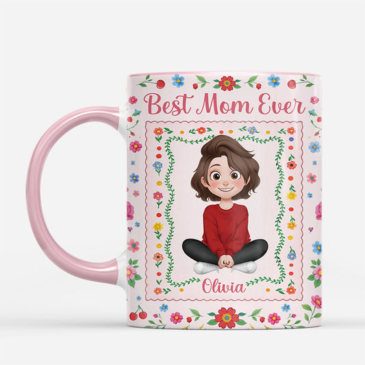 7881MUS1 best mom ever floral mug customized gifts for momgrandma 7881mcvta_1