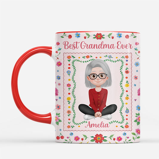 7881MUS1 best mom ever floral mug customized gifts for momgrandma 7881mcvta_2
