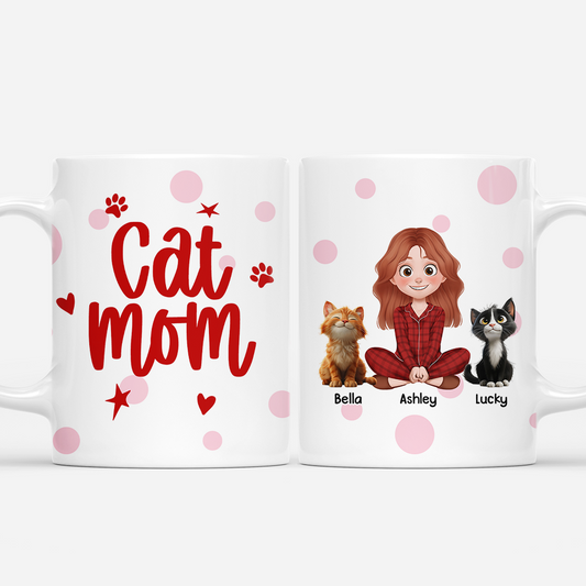 7899MUS1 custom cat mom coffee mug cat lover gifts for women 7899m3fad