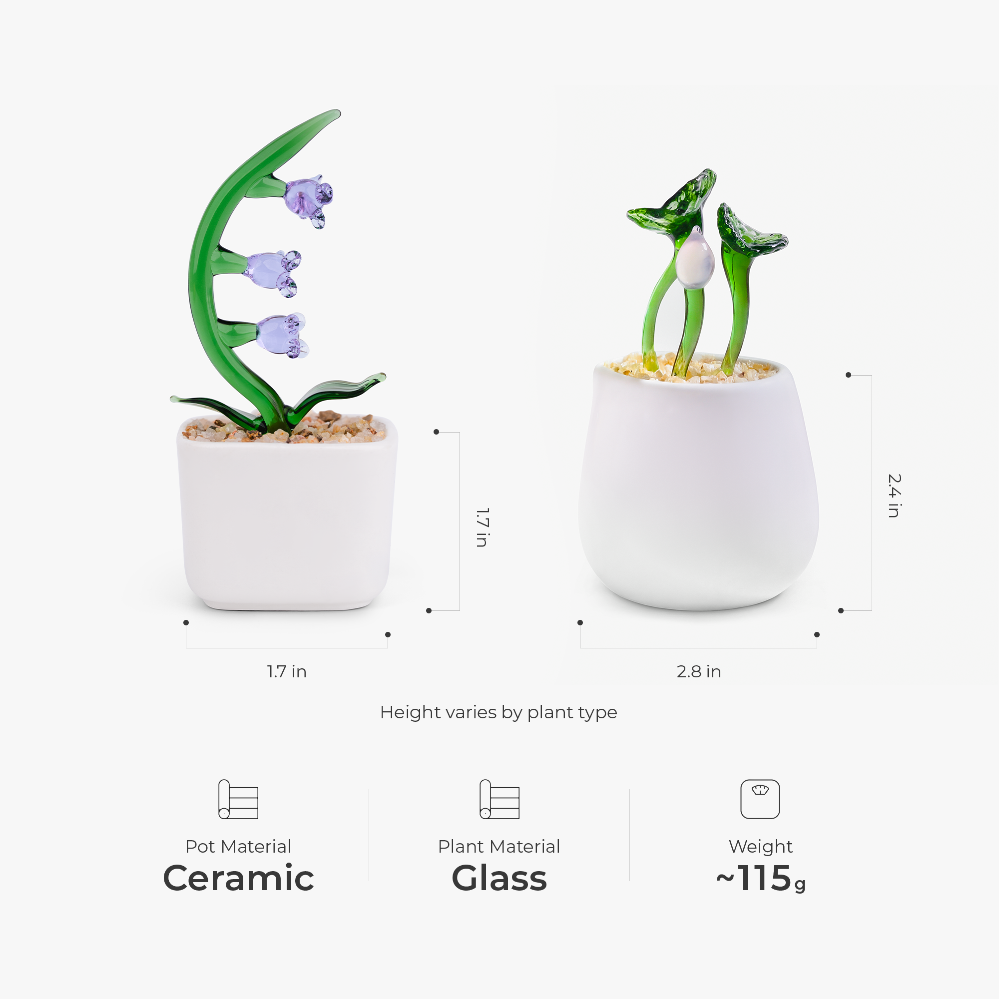 7916AUS1 handmade glass potted plants unique decor gifts for her 7916aokv5a_3