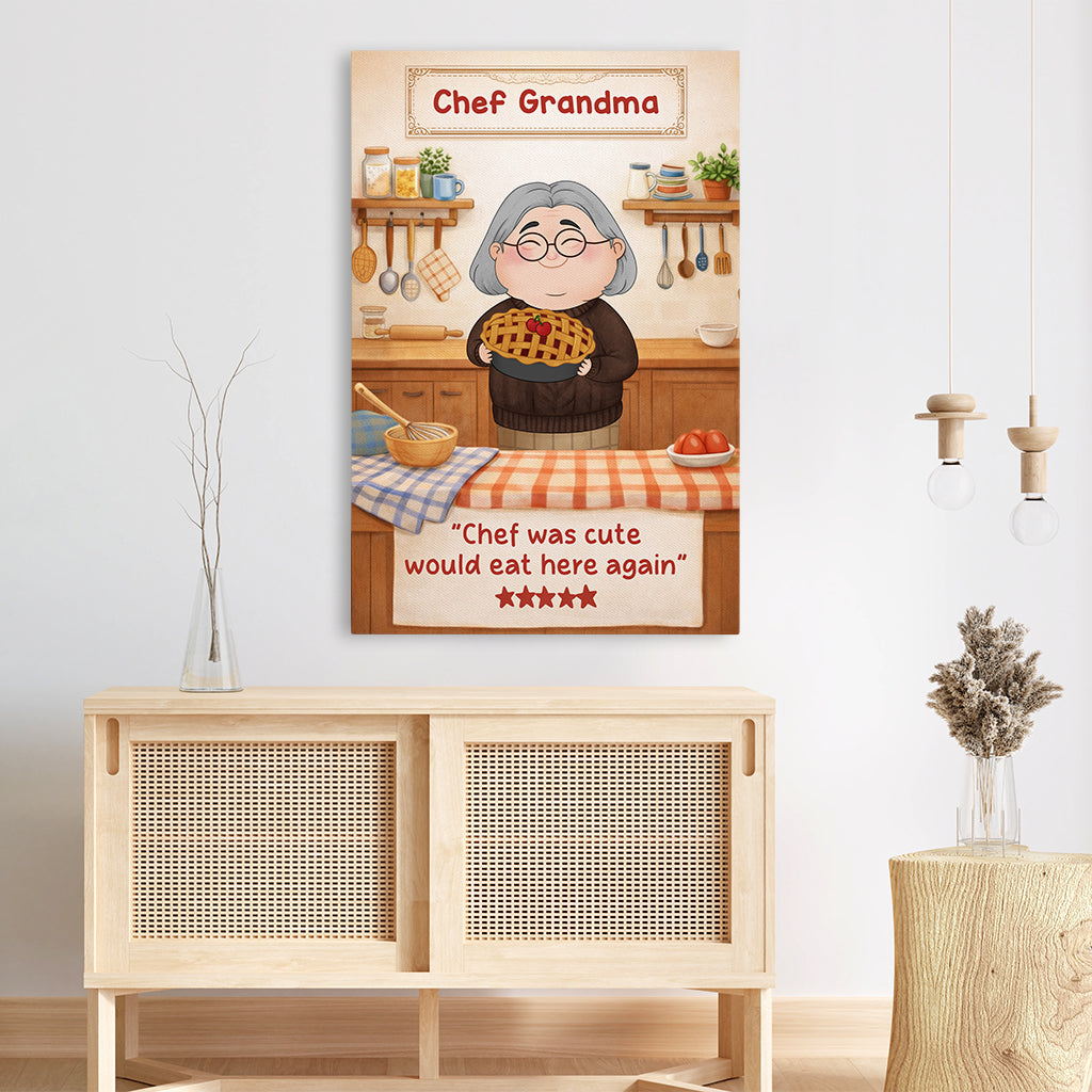 7925CUS3 chef was cute would eat here again canvas custom gifts for momgrandma 7925cspza