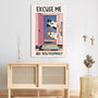 7926CUK3 personalised excuse me are you pooping_ canvas for dog lovers 7926cslnc
