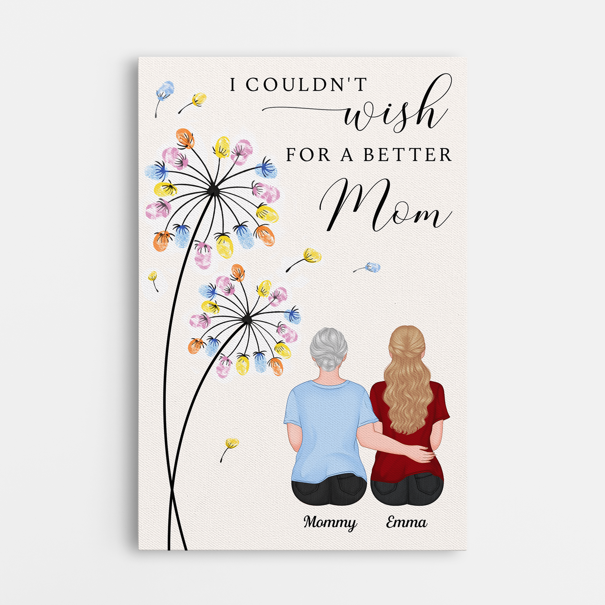 7928CUS1 i couldnt wish for a better mom canvas custom gifts for momdad 7928c3kta_f5f314f0 0147 44e3 b28c 4ca4dd1bb4b3