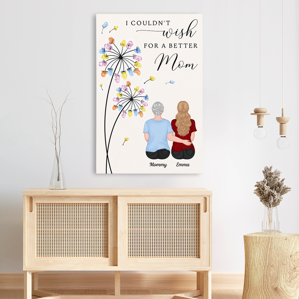 7928CUS3 i couldnt wish for a better mom canvas custom gifts for momdad 7928c3kta_94f0f3ea ae1c 49e8 85b5 6ed26dc46585