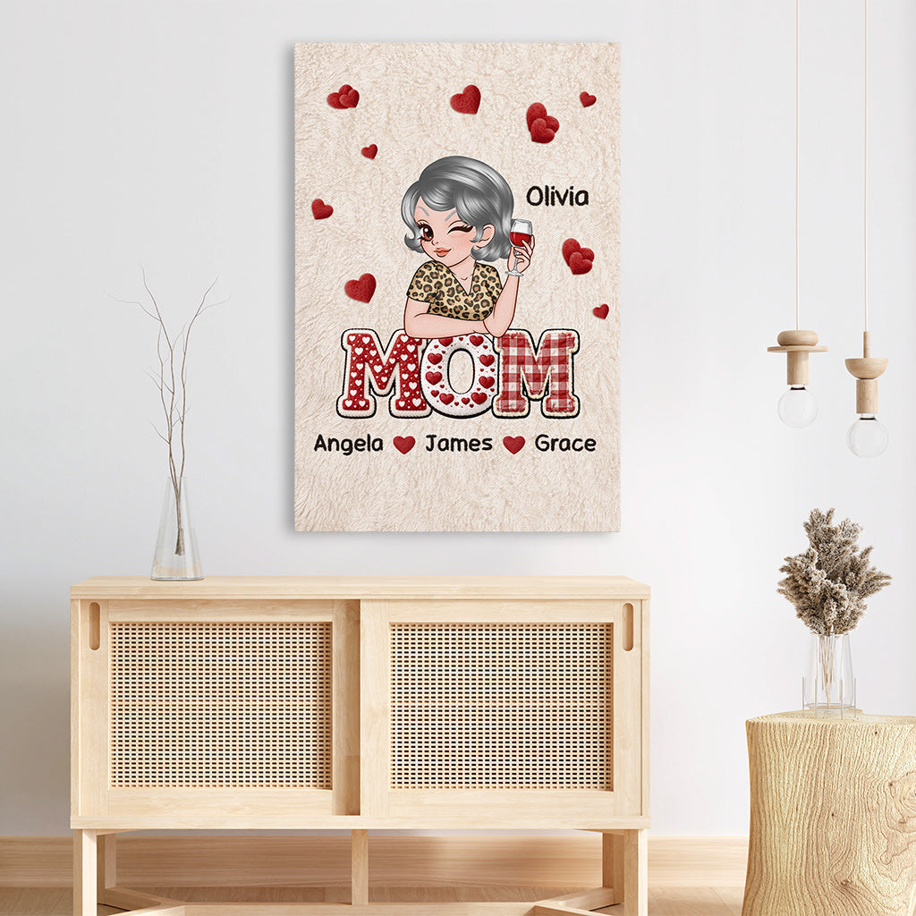7941US3 mama canvas with names custom canvas gifts for mom_grandma 7941ctqna
